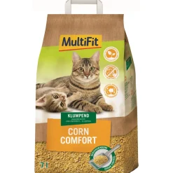 MultiFit Litière Pour Chat^Litière agglomérante Corn Comfort 7 l
