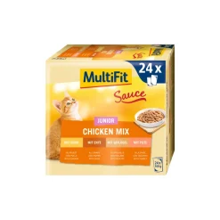 MultiFit Nourriture Humide|Nourriture^Multi pack Junior Sauce Chicken Mix 24x100 g