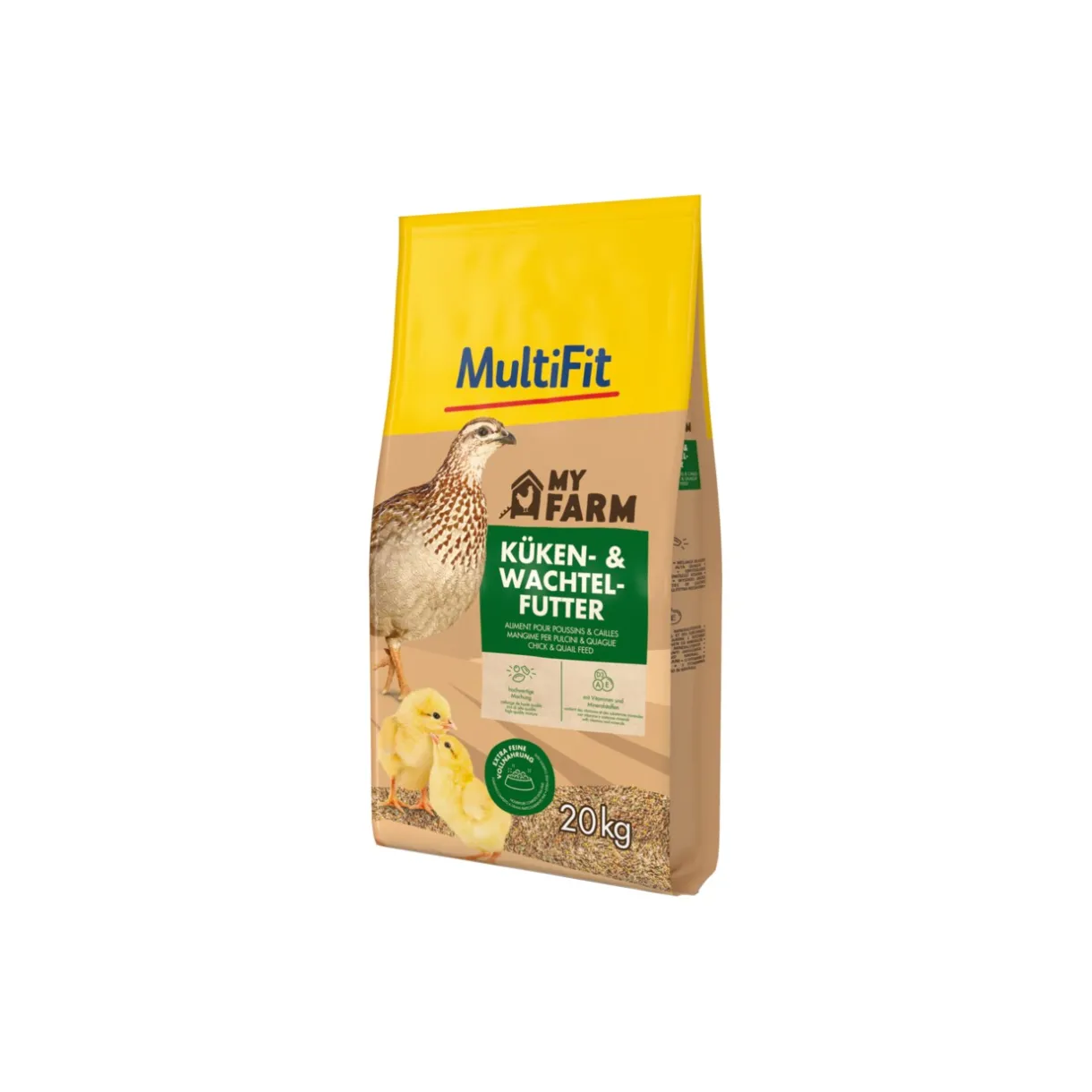 MultiFit Nourriture Principale^My Farm Aliment pour poussins et cailles 20kg