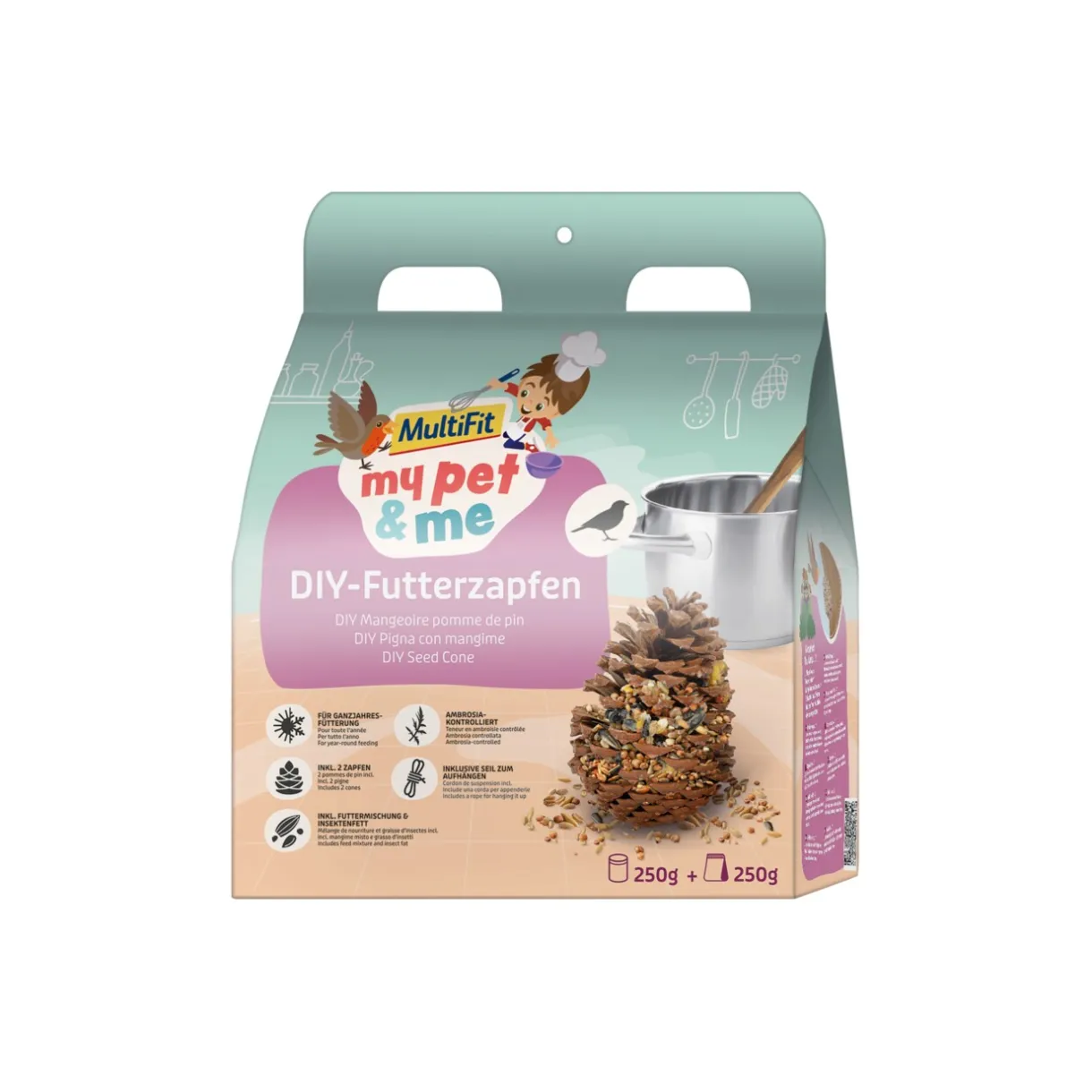MultiFit Nourriture Pour Oiseaux Du Ciel|Nourriture Pour Oiseaux Sauvages^my pet & me mangeoire DIY