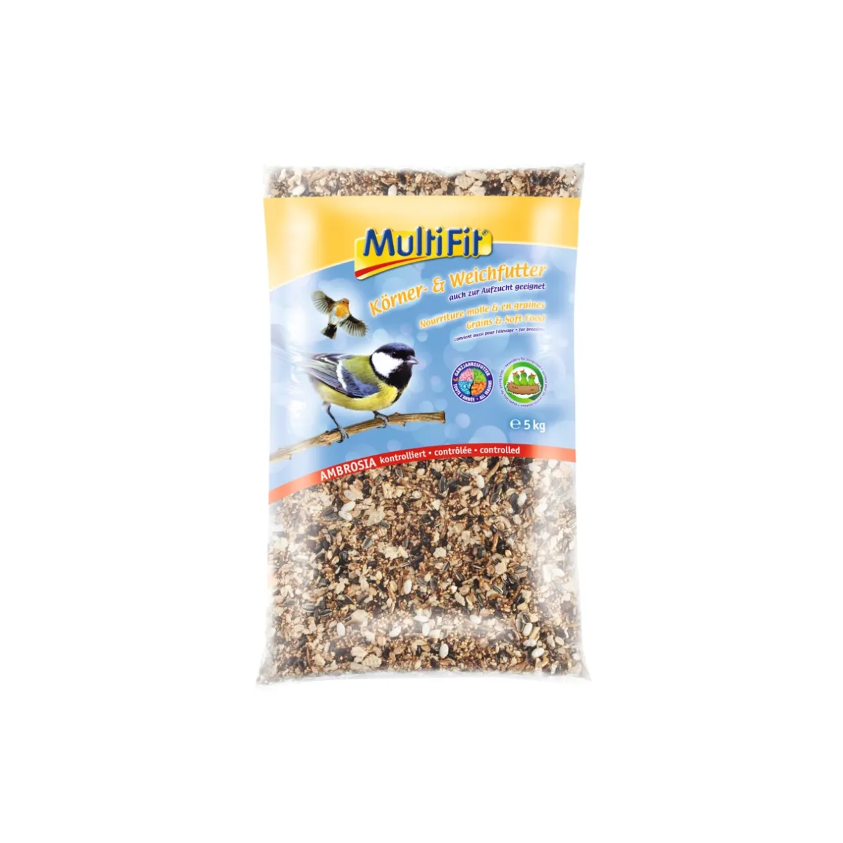 MultiFit Nourriture Pour Oiseaux Du Ciel|Nourriture Pour Oiseaux Sauvages^Nourriture tendre et à base de graines 5 kg