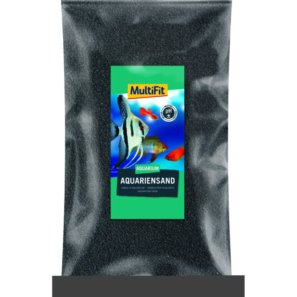 MultiFit Substrat^Sable d’aquarium noir 0,5 - 0,6 mm 5 kg