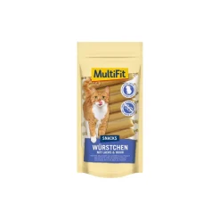MultiFit Friandises^Saucisses-snack Saumon 12x9 g