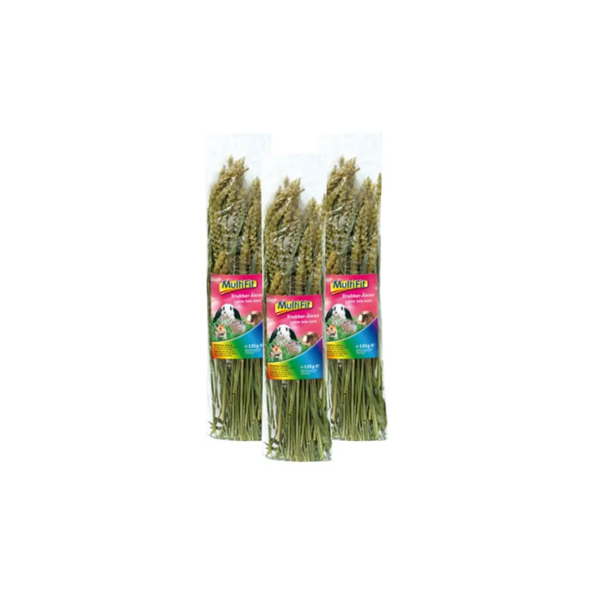 MultiFit Friandises^snack pour rongueurs Épis de blé 3x120g