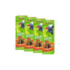 MultiFit Friandises^Sticks pour perroquets Sticks 4 x 2 Légumes Miel