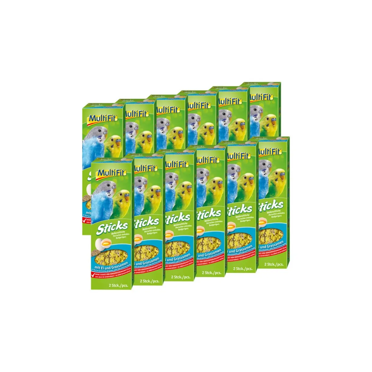 MultiFit Friandises^Sticks pour prruches 12 x 2 Œuf