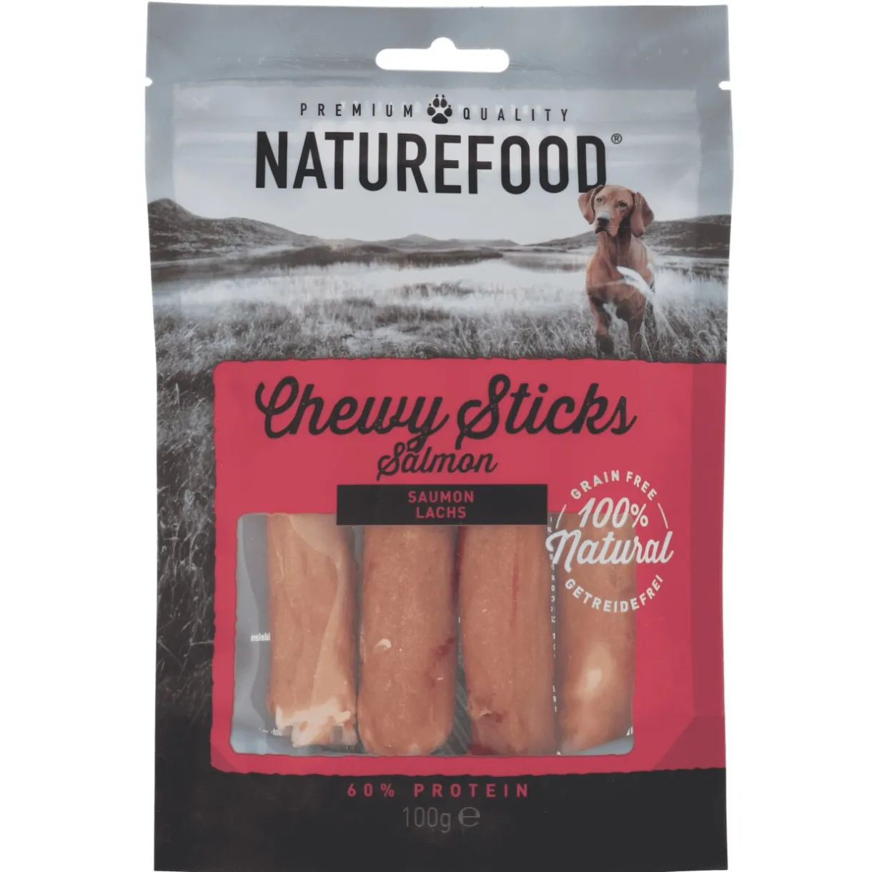 NATUREFOOD Friandises^Chewy Sticks 3 x 100 g Saumon