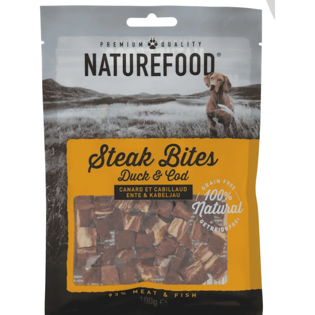NATUREFOOD Friandises|Nourriture^Steak Bites 3x100 g Canard