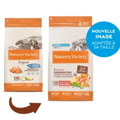 Nature's Variety Croquettes|Nourriture^No Grain Chiot Mini Saumon 1,5kg