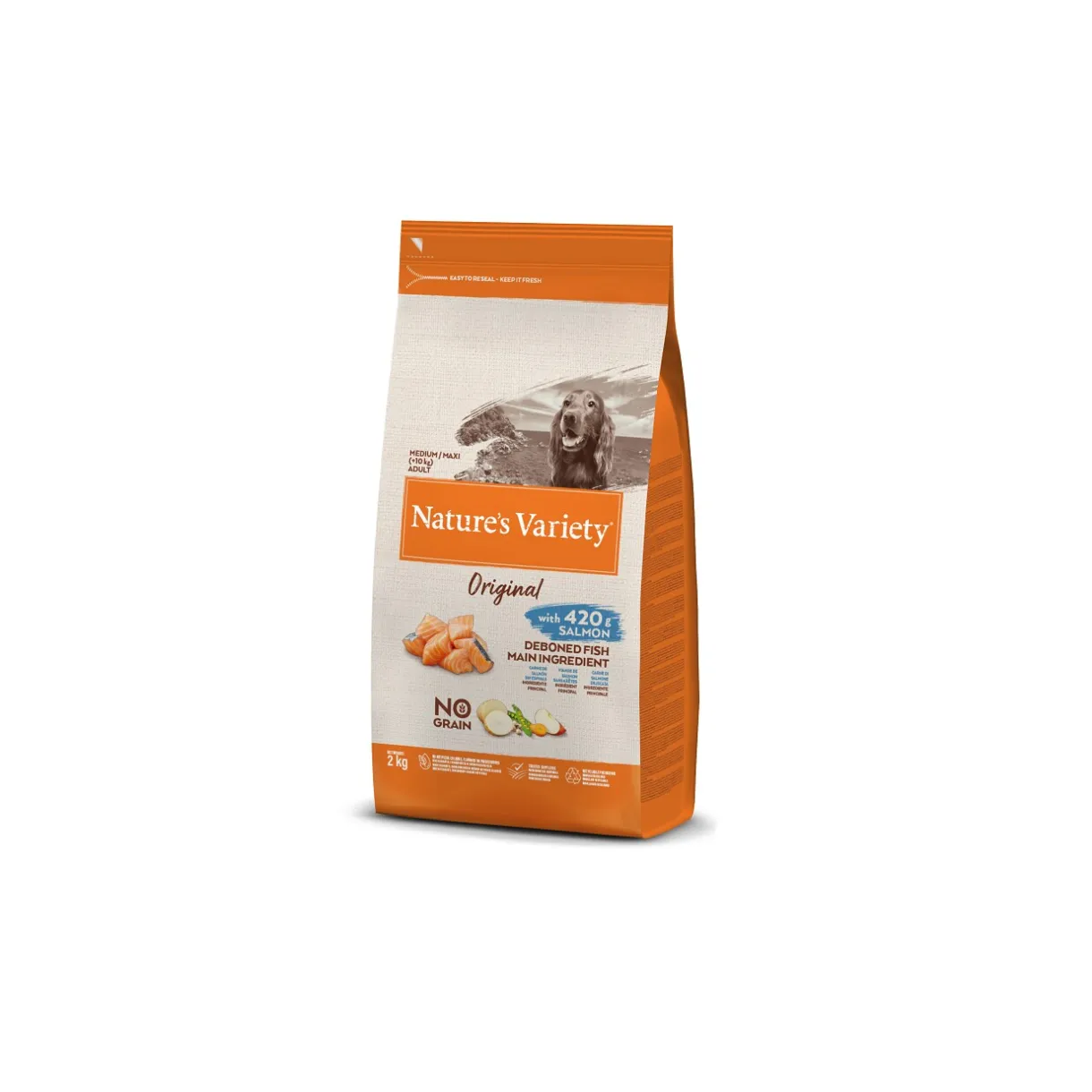 Nature's Variety Croquettes^Original Medium/Maxi Adult Saumon 2kg