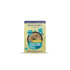 Nourriture Humide^Nourriture humide pour chat Adult Saucen Menu blanc de poulet avec courgette 12 x 70 g