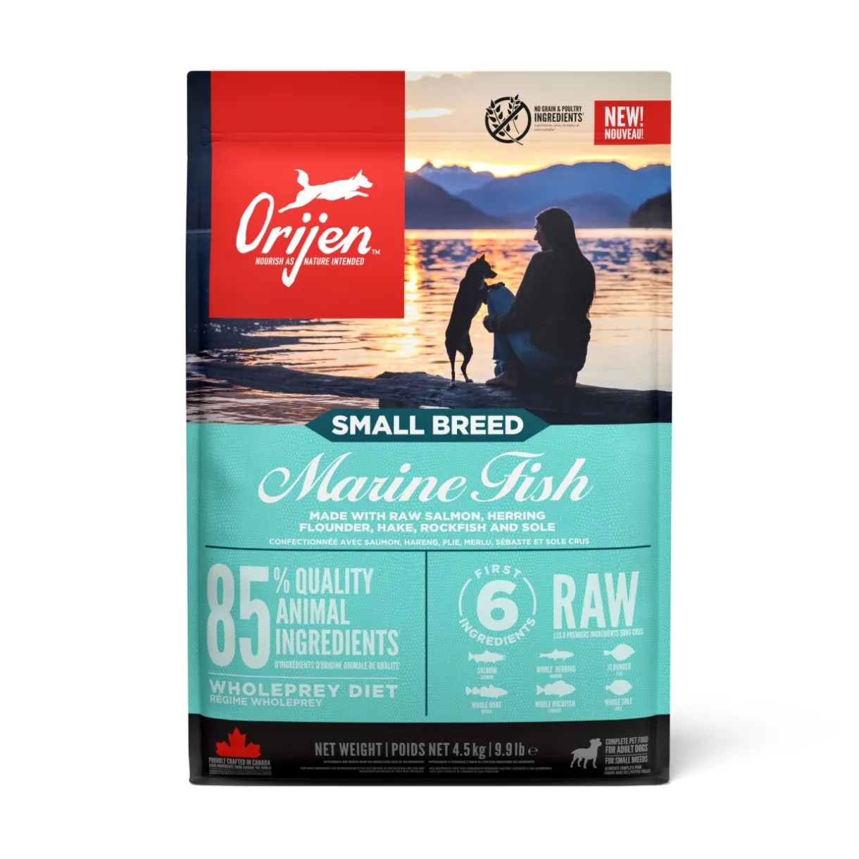 Orijen Croquettes^Small Breed Marine Adult Saumon & Hareng 4,5 kg