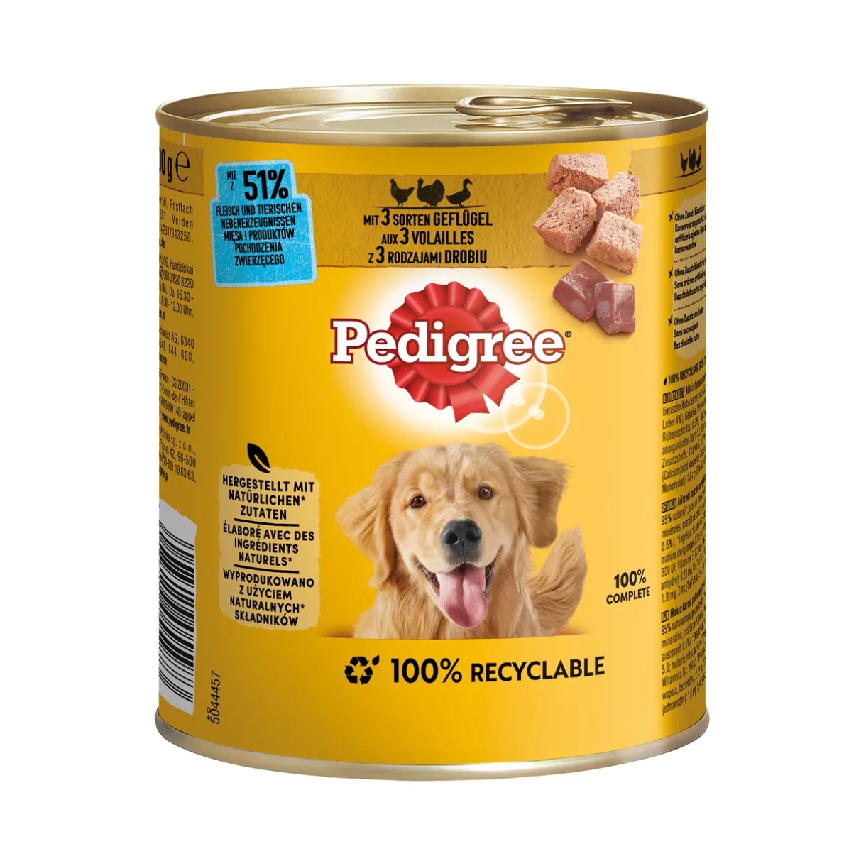 Pedigree Nourriture Humide^Classic 12 x 800g Volaille