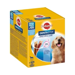 Pedigree Dentition Et Soins Dentaires|Nourriture^Dentastix Daily Oral Care Megapack 105pcs pour les grands chiens