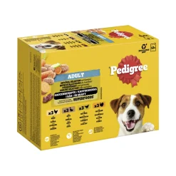 Pedigree Nourriture Humide^Nourriture humide pour chien adulte, Multipack, Sélection de volaille, en sauce 12x100 g