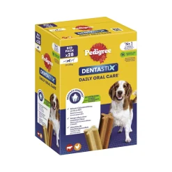 Pedigree Soins Dentaires|Friandises^Soin dentaire Dentastix Multipack 28 friandises pour les chiens de taille moyenne