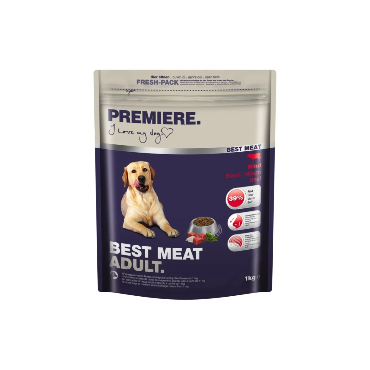 PREMIERE Croquettes^Best Meat Adult Bœuf 1 kg