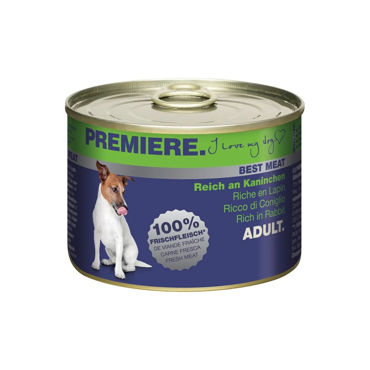 PREMIERE Nourriture Humide^Best Meat Adult Lapins 6x185 g
