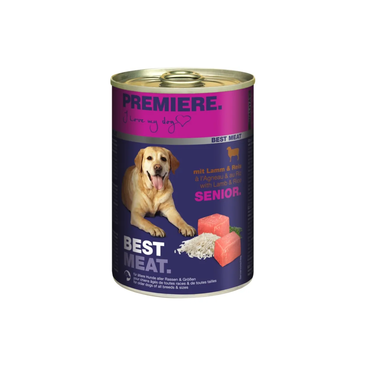PREMIERE Nourriture Humide^Best Meat Senior Agneau et riz 6x400 g