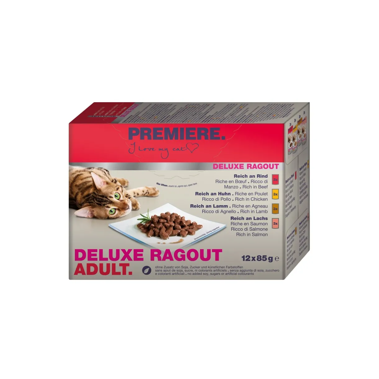 PREMIERE Nourriture Humide^Deluxe Ragout Adult Multipack 12 x 85 g