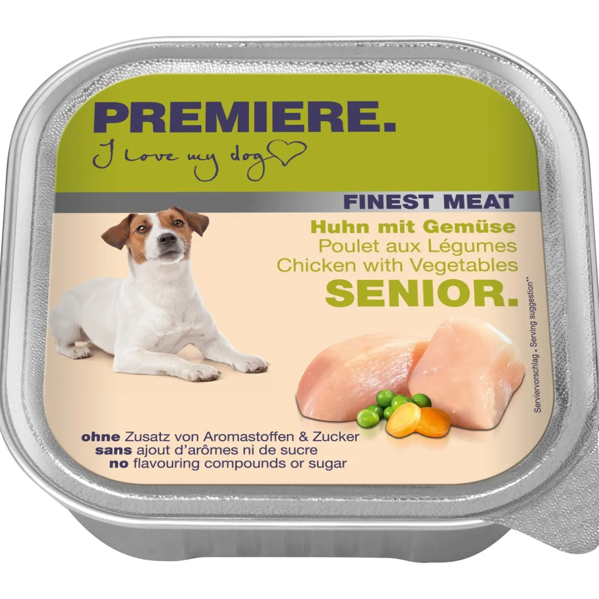 PREMIERE Nourriture Humide^Finest Meat Senior Poulet et légumes 10x150 g
