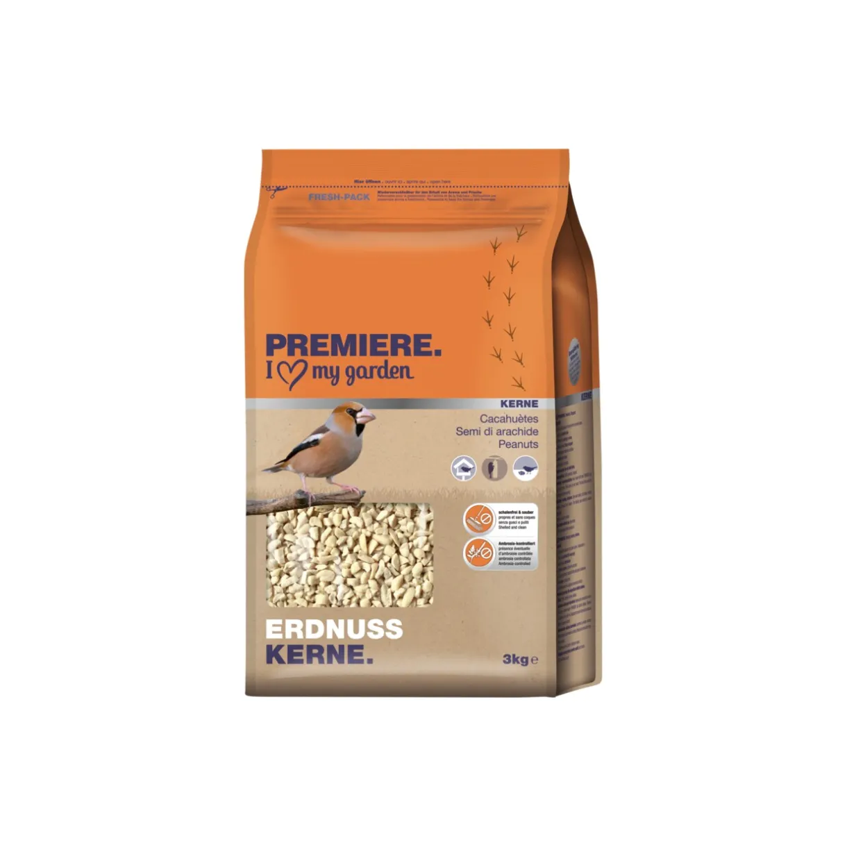 PREMIERE Nourriture Pour Oiseaux Du Ciel|Nourriture Pour Oiseaux Sauvages^Graines d'arachide hachées 3 kg