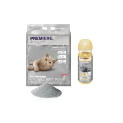 PREMIERE Accessoires Litière|Litière Pour Chat^Litière agglomérante Excellent Vanille Pure 12 kg au désodorisant