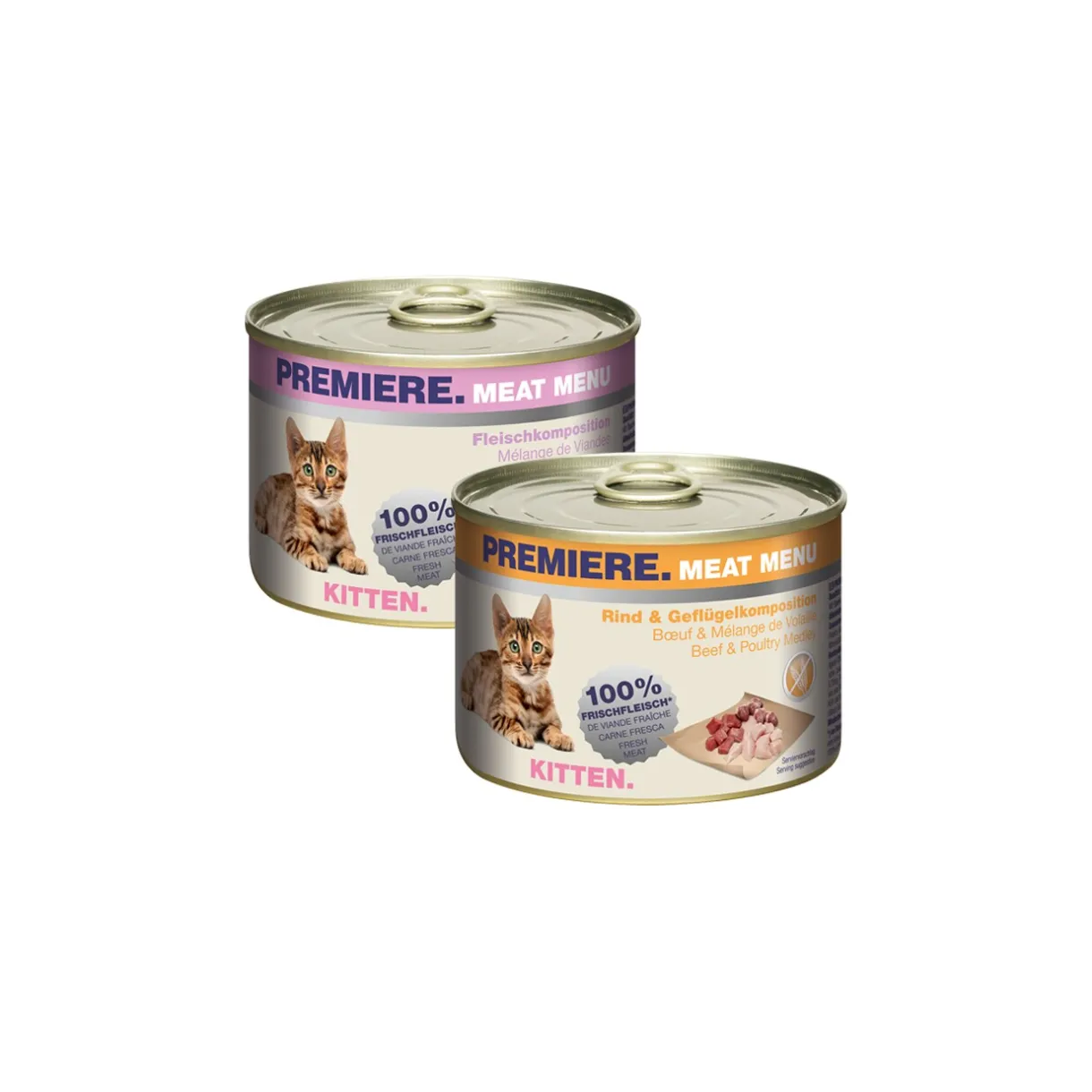 PREMIERE Nourriture Humide|Nourriture^Meat Menu Kitten pack mixte 6 x 200 g