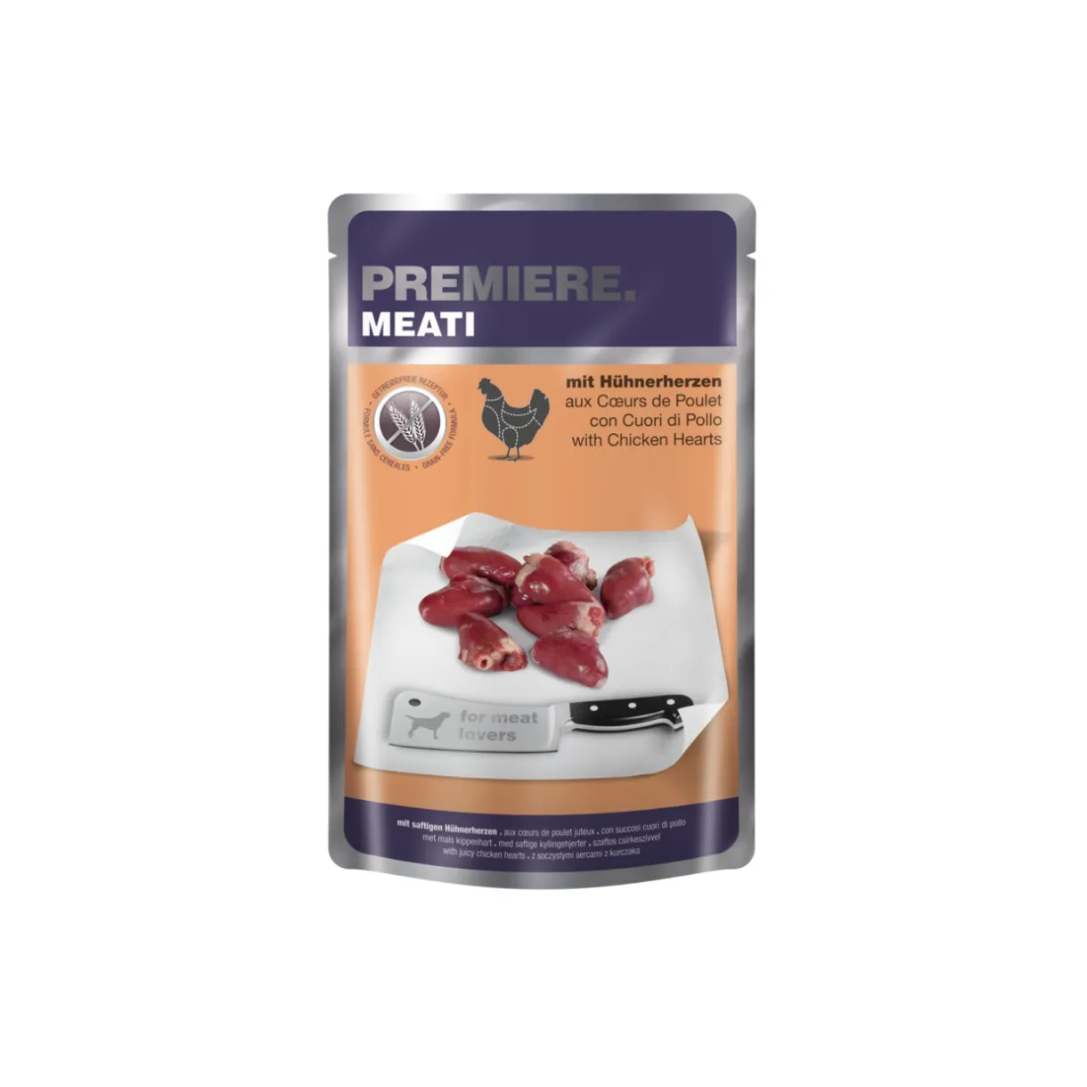 PREMIERE Nourriture Humide^Meati Pouch Adult Cœur de poulet 5x500 g