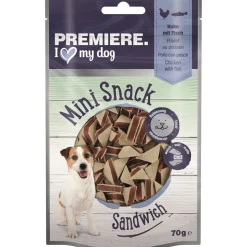 PREMIERE Friandises^Mini Sandwich poulet et poisson 70 g