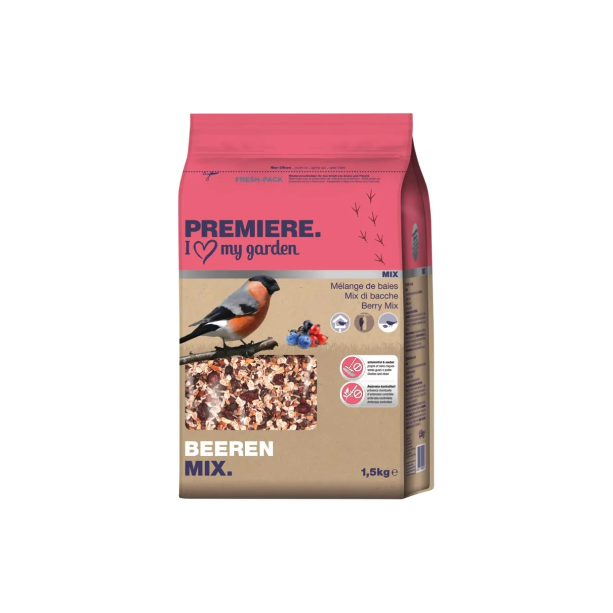 PREMIERE Nourriture Pour Oiseaux Du Ciel|Nourriture Pour Oiseaux Sauvages^Mélange de baies 1,5 kg