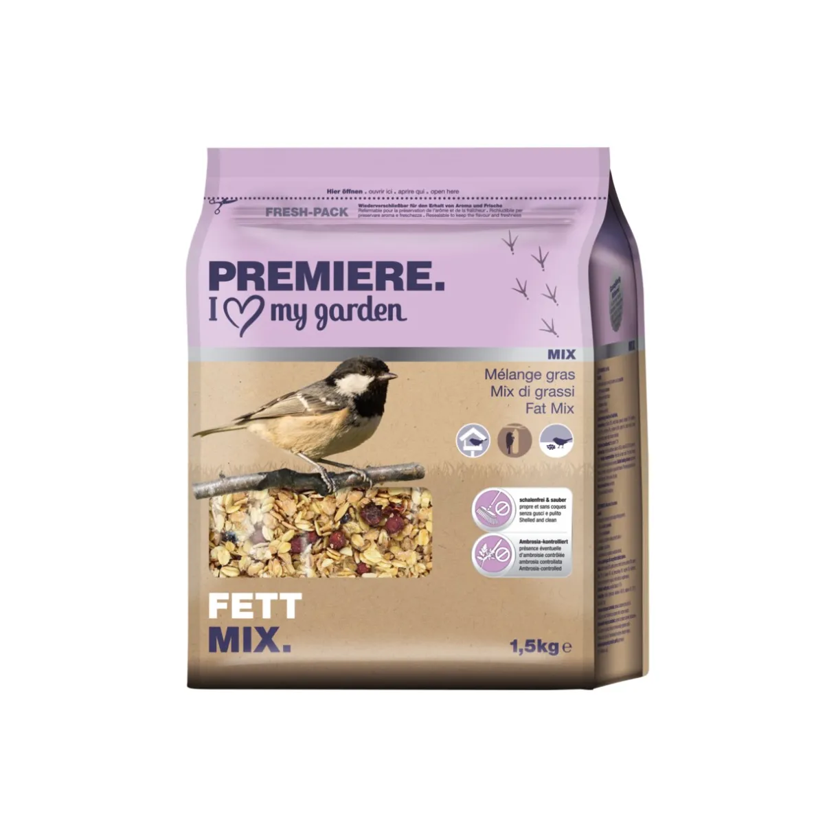 PREMIERE Nourriture Pour Oiseaux Du Ciel|Nourriture Pour Oiseaux Sauvages^Mélange gras 1,5kg