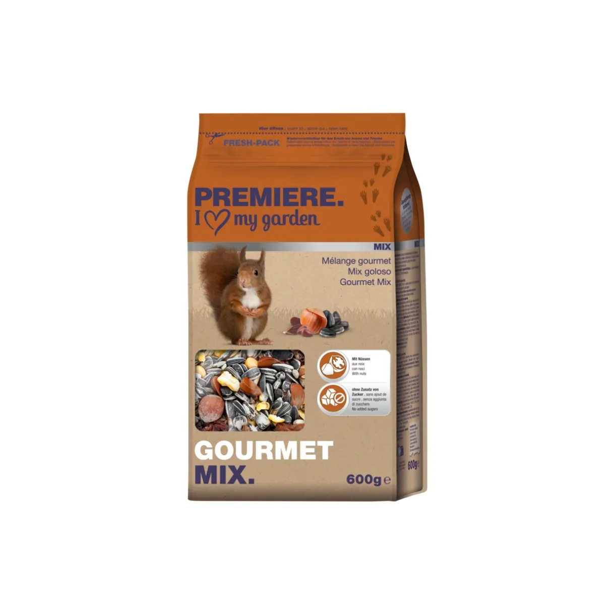 PREMIERE Écureuil^Nourriture pour écureuils Gourmet Mix 600 g