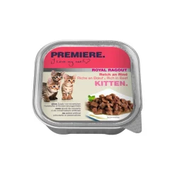 PREMIERE Nourriture Humide|Nourriture^Royal Ragout Kitten Riche en bœuf 16x100 g