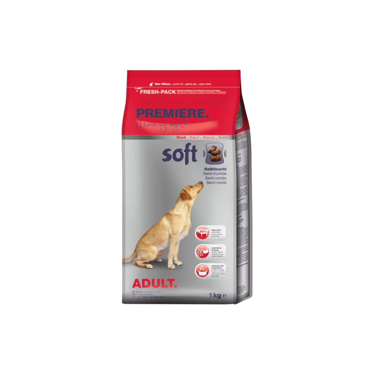 PREMIERE Croquettes^Soft Bœuf 1 kg