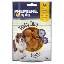PREMIERE Friandises^Tasty Duo Snack Poulet à la banane 7 x 70 g