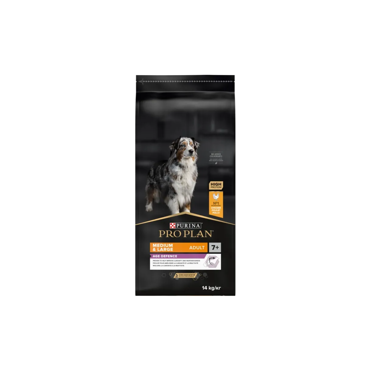 PRO PLAN Croquettes^Adult 7+ Medium & Large Age Defence Poulet 14 kg