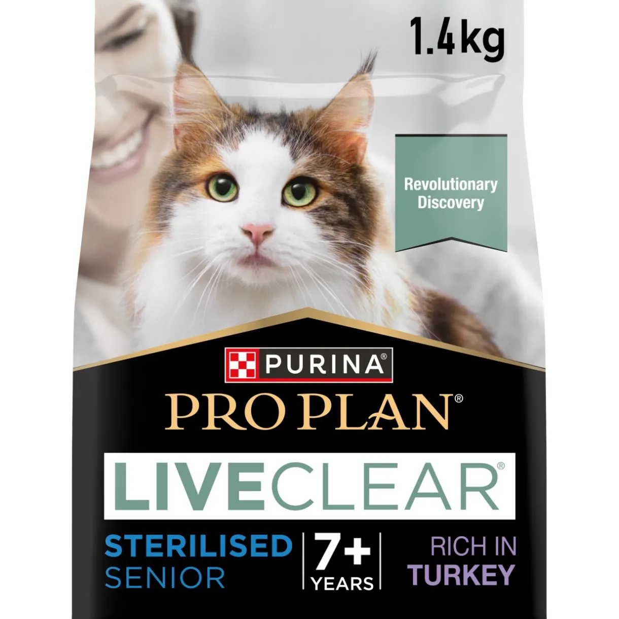 PRO PLAN Croquettes Pour Chat^Liveclear Sterilised Senior 7+ dinde 1,4 kg