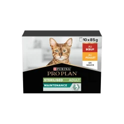 PRO PLAN Nourriture Humide^Maintenance Multivariété Sterilised Boeuf & Poulet 10 x 85 g