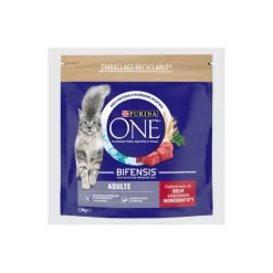 Purina ONE Croquettes Pour Chat^Croquettes pour Chat Adulte au Boeuf et aux Céréales 1,5 kg