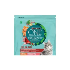 Purina ONE Croquettes Pour Chat^DualNature - URI BALANCE - Croquettes Spécial Chat Stérilisé Saumon et Cranberry 1,4 kg
