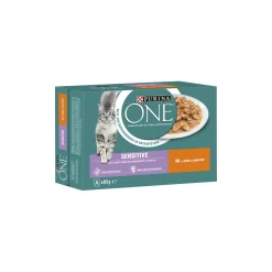 Purina ONE Nourriture Humide^Sensitive avec poulet & carottes 8x85g