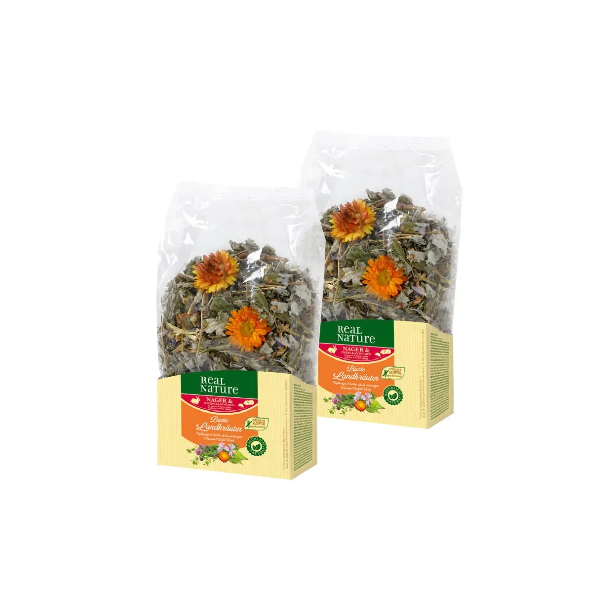 REAL NATURE Friandises^Herbes 2 x 100 g Mélange d'herbes de la campagne