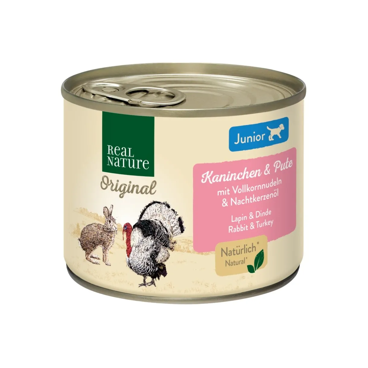 REAL NATURE Nourriture Humide|Nourriture^Junior Lapin et dinde 6x200 g