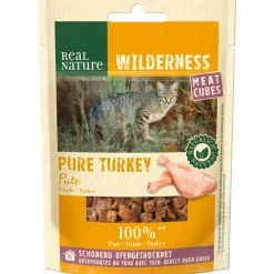 REAL NATURE Friandises^Meat Cubes 4 x 50 g Dinde