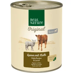 REAL NATURE Nourriture Humide^Senior Agneau et veau 6x800 g