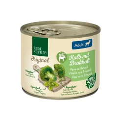 REAL NATURE Nourriture Humide^Superfood Adult Veau au brocoli 6x200 g