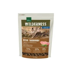 REAL NATURE Croquettes Pour Chat^WILDERNESS Adult Wide Savannah Volaille, sanglier et agneau 300 g