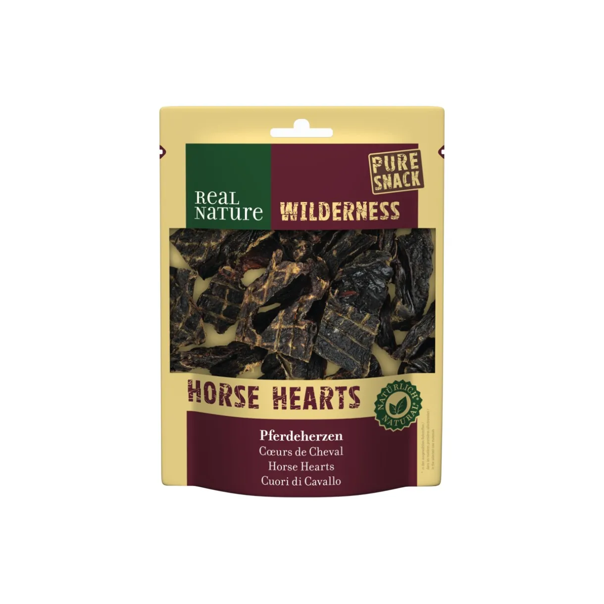 REAL NATURE Friandises^WILDERNESS Coeur de cheval 150 g