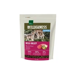 REAL NATURE Croquettes|Nourriture^WILDERNESS Junior Wild Valley Cheval et bœuf 1 kg